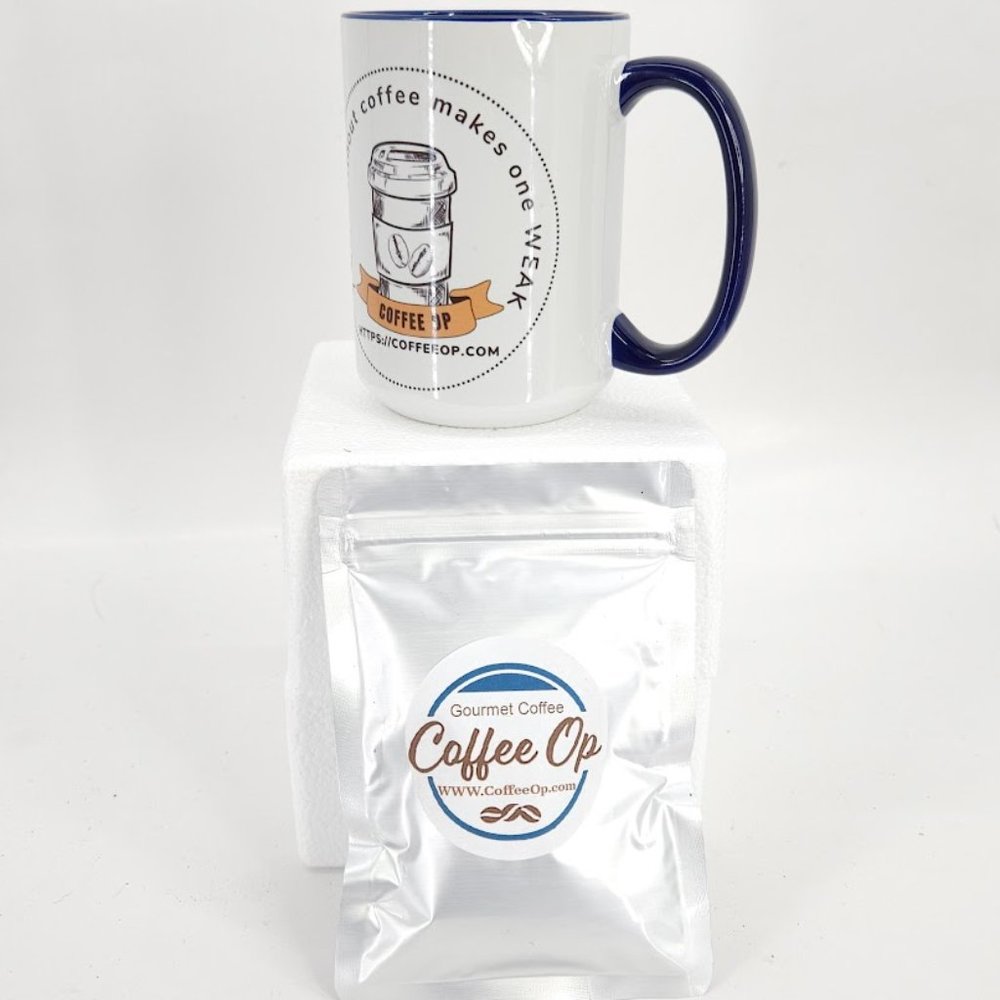 Coffee Op Exquisite 15 oz Coffee Mug Premium Porcelain + Free Gourmet coffee - Picture 3 of 16